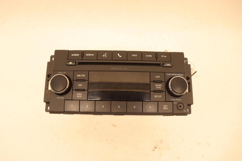 2009-2011 DODGE RAM 1500 AM FM RADIO RECEIVER SATELLITE CONTROL FACE PANEL OEM