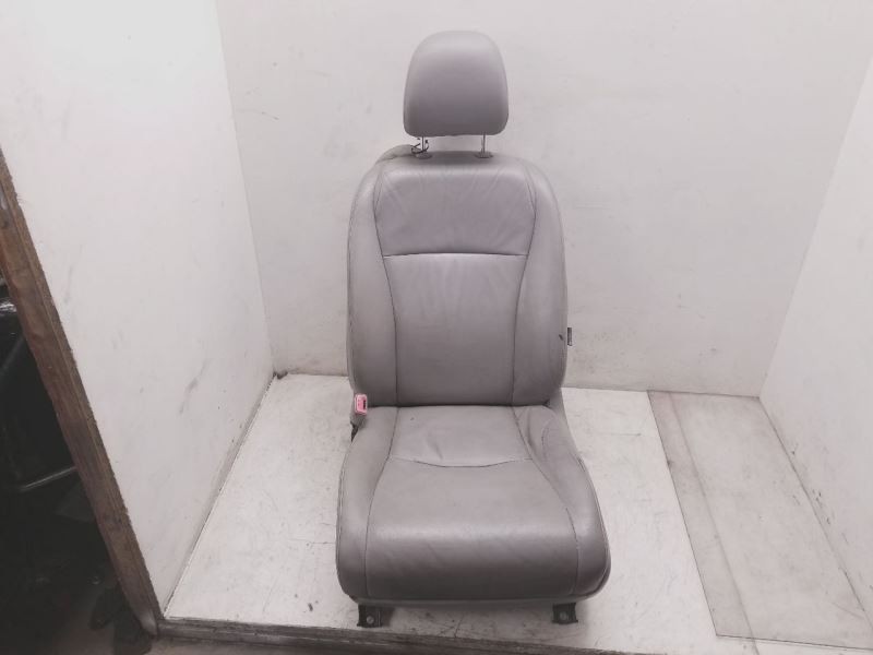 08-10 TOYOTA HIGHLANDER DRIVER SIDE FRONT GRAY LA10 LEATHER BUCKET SEAT