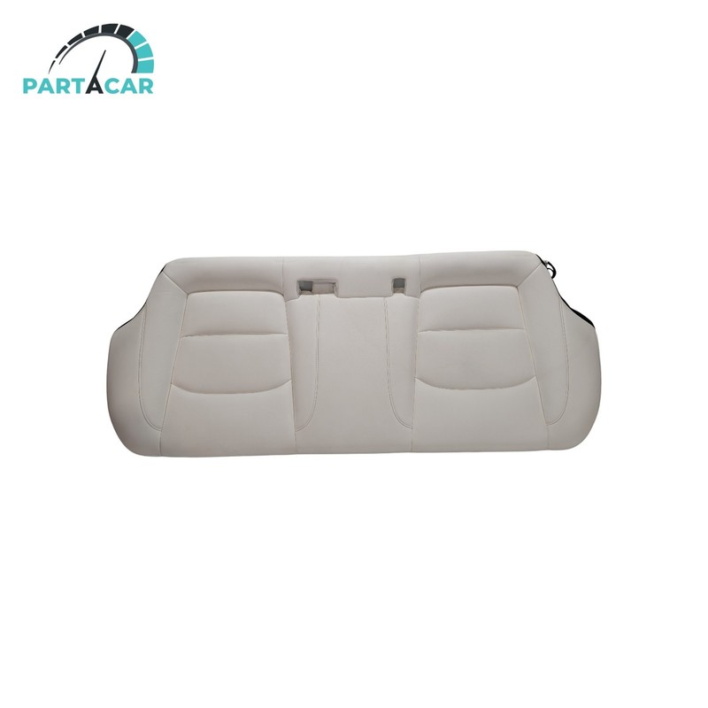 21-23 Tesla M3 Rear Second 2 Row Lower Seat Cushion White HEAVY CONTAMINATION