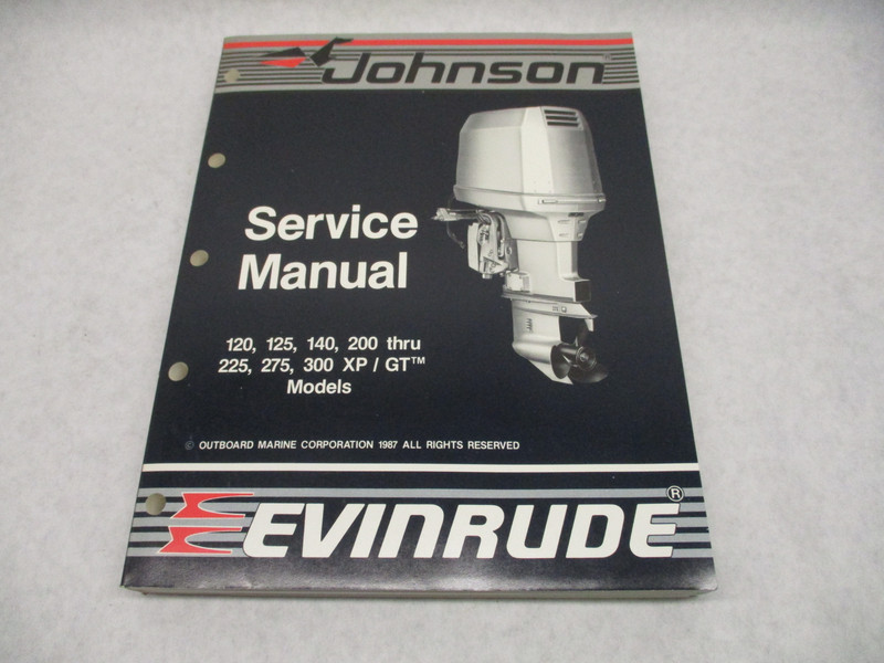 507664 OMC Johnson Evinrude Outboard Service Manual "CC" Loop V 120-300 HP 1988