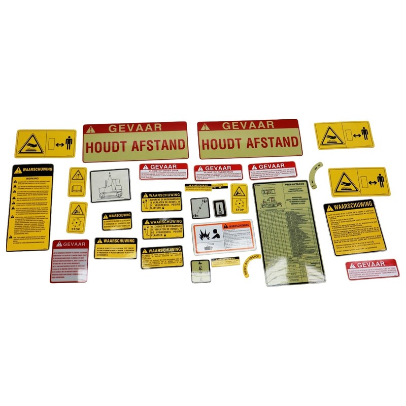 CNH Warning Decals 76066435 NOS OEM