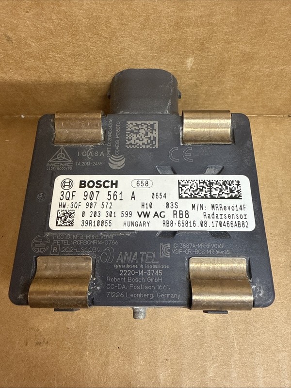 2018-2019 VOLKSWAGEN ATLAS ADAPTIVE CRUISE RADAR CONTROL MODULE OEM 3QF907561A