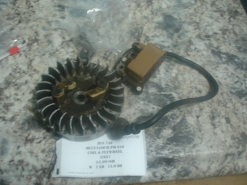 McCulloch 610 coil and flywheel chainsaw part pro maconly bin 740