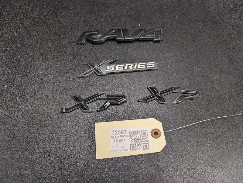 4PC Rear Tailgate & Front Fender Logo Emblems 2021 Toyota RAV4 2019 2020 2022