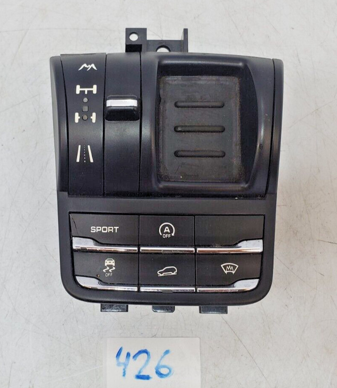 ✅ 11-14 OEM Porsche Cayenne S 958 Active Suspension Mode Selector Switch Panel