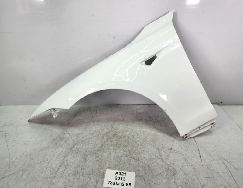 ✅ 12-20 OEM Tesla Model S Front Left Driver Fender Panel Cover White PBCW*