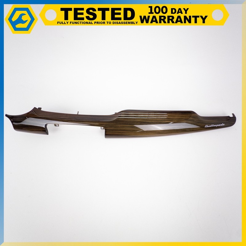 14-19 MASERATI QUATTROPORTE CENTER DASHBOARD DASH TRIM MOLDING WOOD OEM