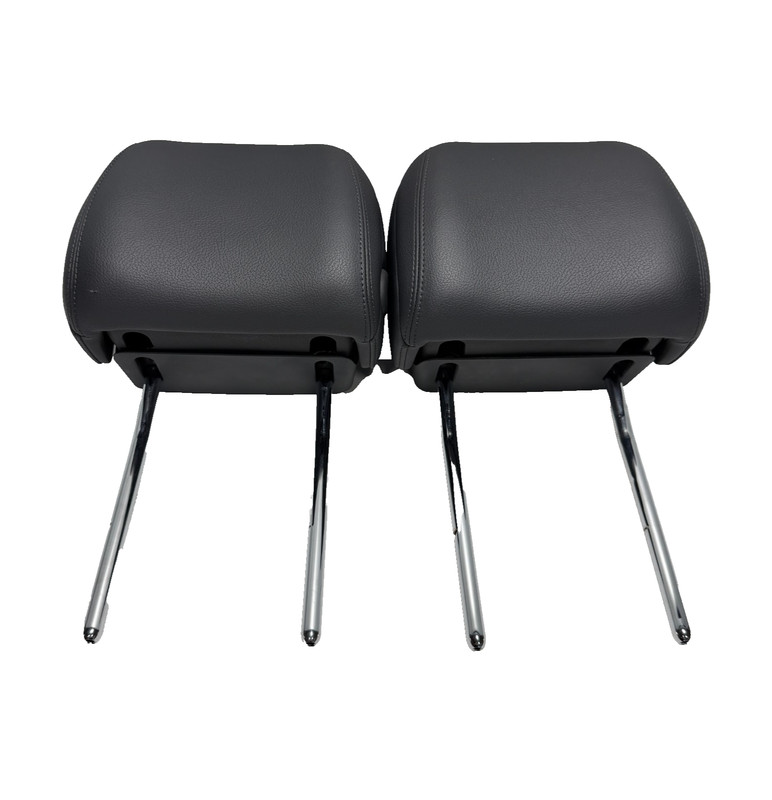 📌 2019 AUDI A4 FRONT LEFT & RIGHT SIDE SEAT HEADREST HEAD REST BLACK SET OEM