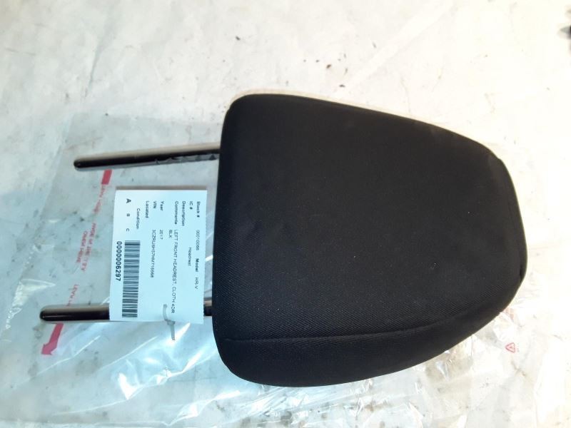 LEFT FRONT HEADREST CLOTH BLACK FITS 2017 HONDA HRV 11308