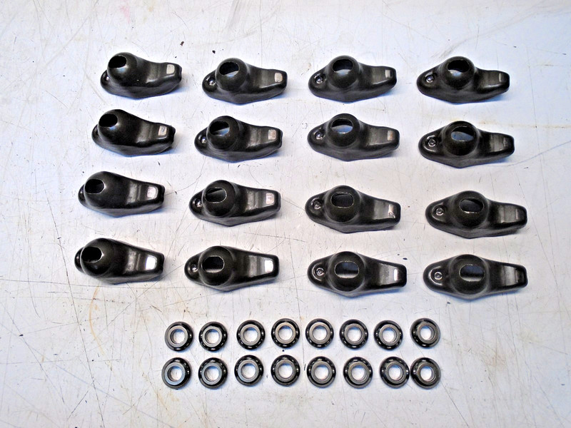BB3a Mercruiser 72609 Rocker Valve Arm & Ball Nut 58041 - Set of 16