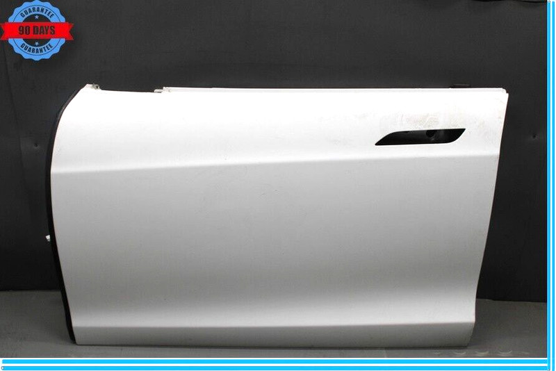 12-15 Tesla Model S Front Left Driver Side Door Shell White Oem