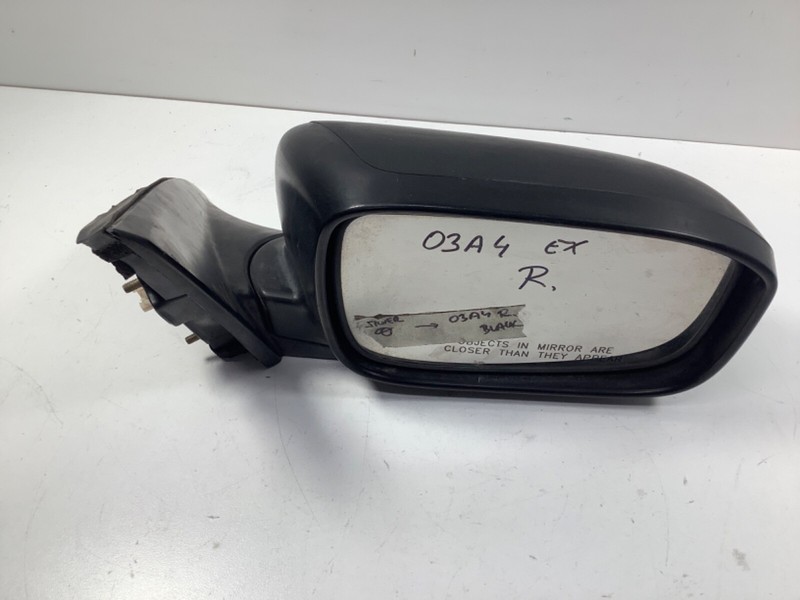 03-07 Accord Sedan 4Dr Right Door Rear View Mirror NON HEATED Power Black OEM