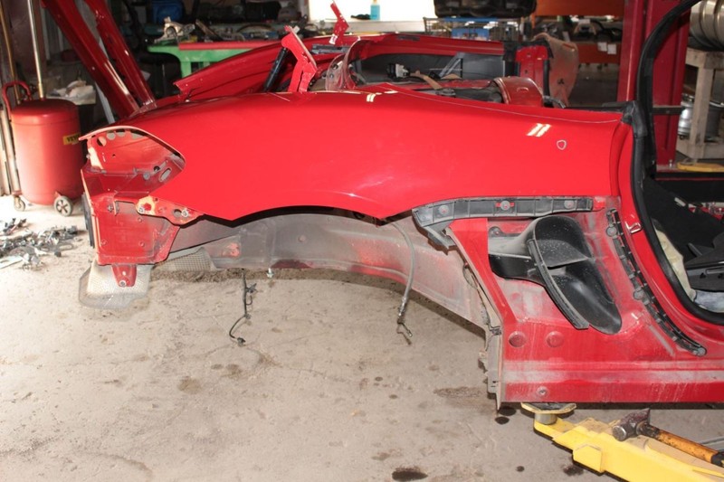 13-16 Porsche Boxster 2.7L Red Passenger Right Rear Quarter Panel Assembly