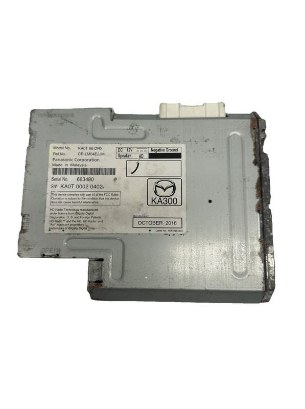 Mazda CX-5 radio am fm 2016 to 2018 satellite tuner unit assembly OEM KA0T66DRX