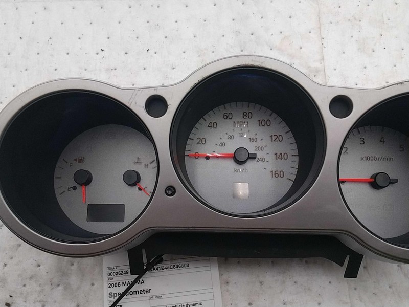 Used Speedometer Gauge fits: 2006 Nissan Maxima Analog cluster MPH AT w/o vehicl