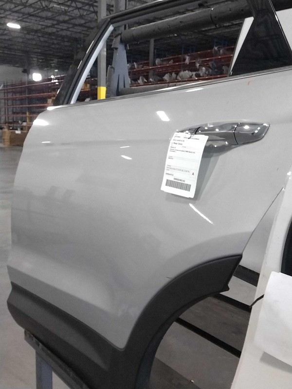 Hyundai Santa Fe 2015 Left Rear Door SILVER 160632 6141