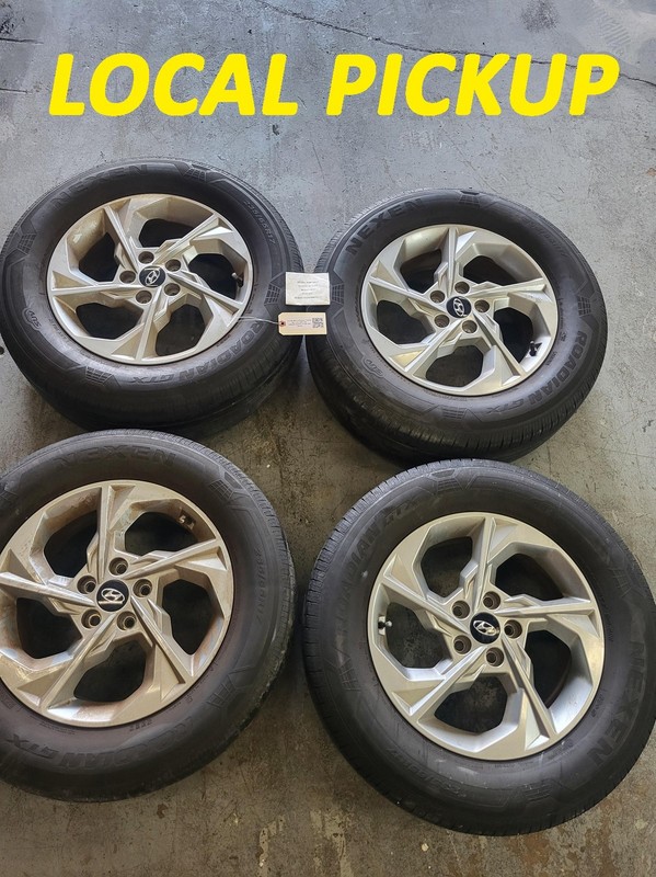 Used Oem Hyundai Wheel Rim SET of 4 for 2022-2024 Tucson 235/65R17 17x7