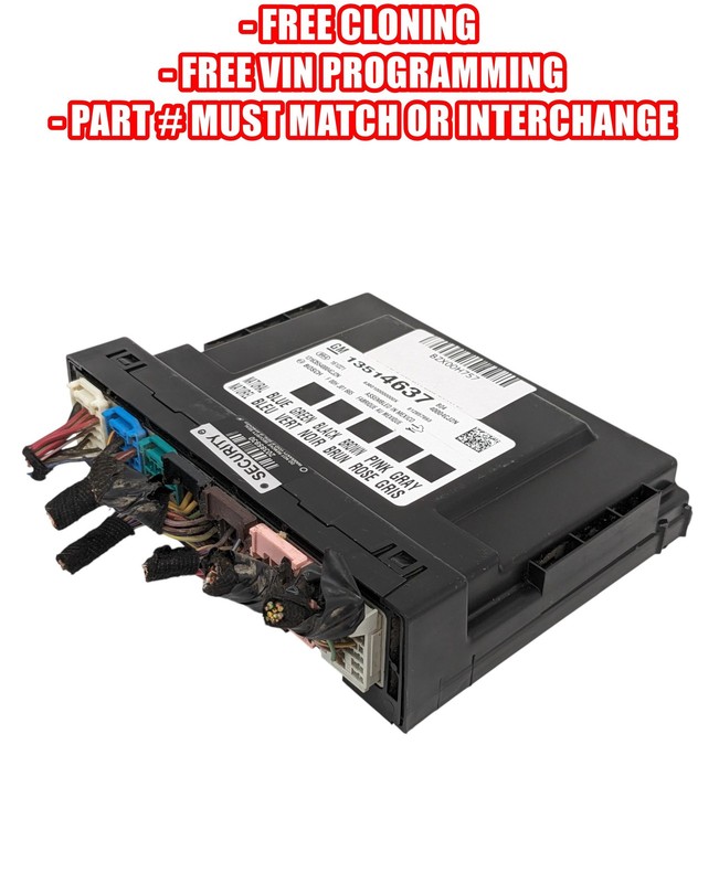 VIN PROGRAMMED Genuine 2017-2020 Buick Cadillac Chevrolet Body Control Module