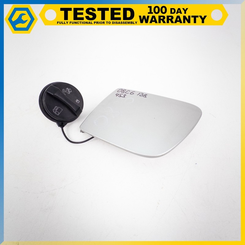 05-13 CHEVROLET CORVETTE C6 FUEL FILLER DOOR & GAS CAP SILVER OEM
