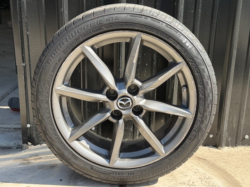 2018 MIATA MX5 WHEEL W/ TIRE ROAD HUGGER GTZ 7/32" 215/45R17 #4 #022