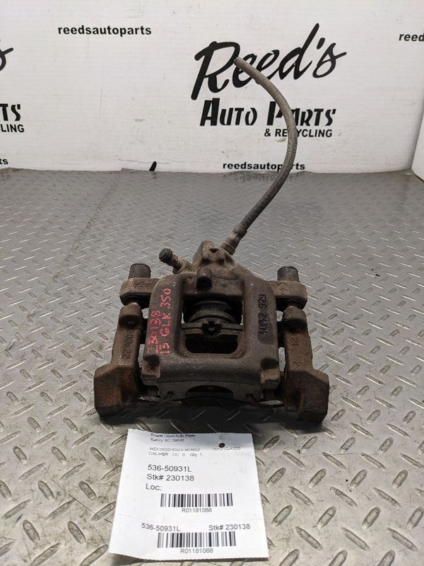 Driver Caliper 204 Type Rear GLK250 Fits 10-15 MERCEDES GLK-CLASS 1181088