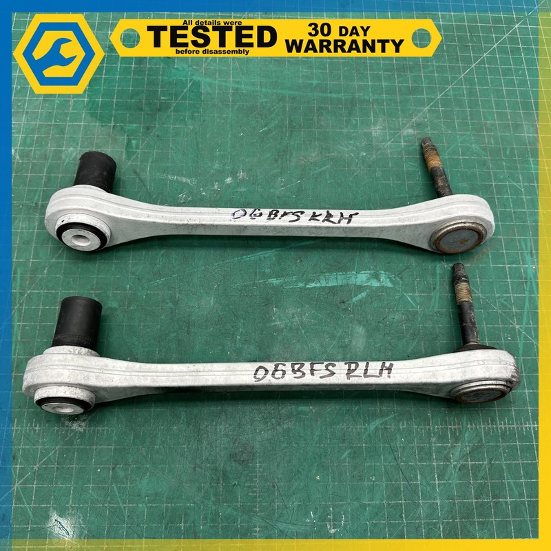 03-18 BENTLEY CONTINENTAL REAR RIGHT LEFT TIE ROD CONTROL ARM SET OEM