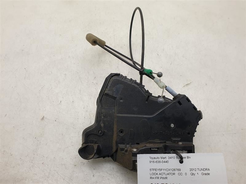 2012 TOYOTA TUNDRA CREW CAB 5.7L PASSENGER SIDE FRONT DOOR LOCK ACTUATOR