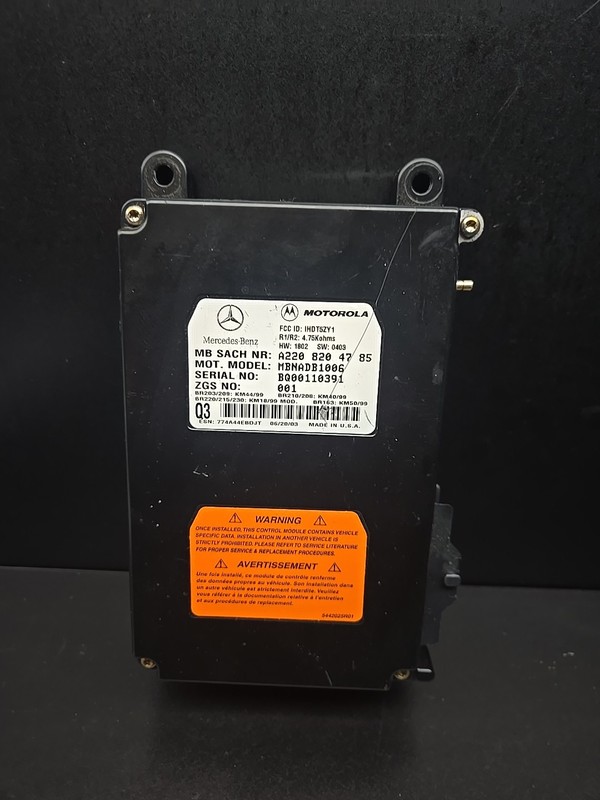 00-06 Mercedes W220 S500 SL55 AMG Voice Command Control Module 2208204785 OEM
