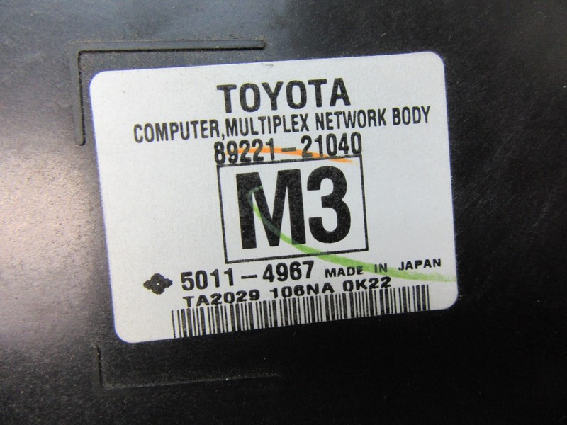 MULTIPLEX NETWORK COMPUTER DASH FUSE RELAY FUSEBOX FUSE BOX for SCION TC 11 12