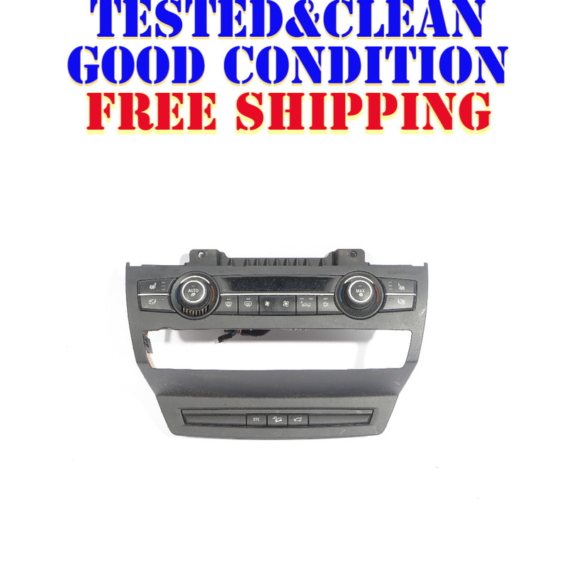 2007 - 2010 BMW X5 E70 AC HEATER CLIMATE CONTROL SWITCH W/ TRIM OEM
