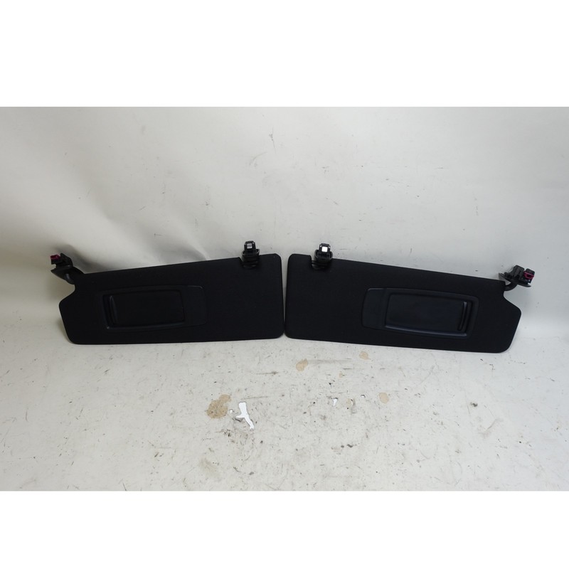 2021-2023 BMW G30 5-Series LCI Sedan Sun Visor Pair Anthracite Black Cloth OEM