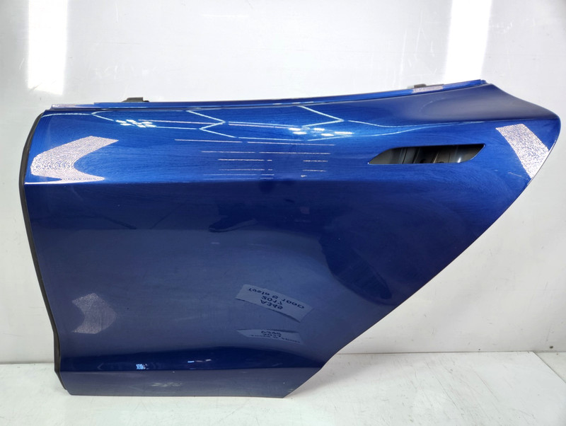 ✅ 16-20 OEM Tesla Model S Rear Left Driver Side Door Shell Panel Blue PPSB