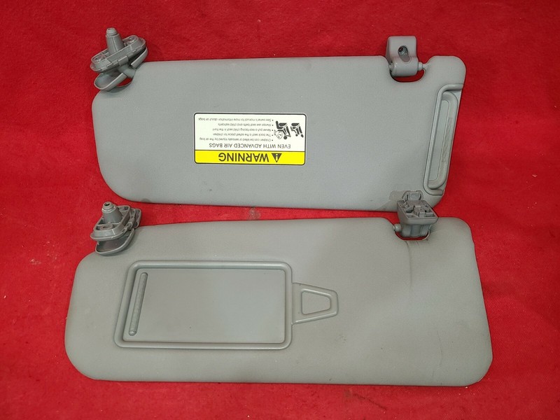 2011 - 2015 Kia Sorento Sun Visor Set - Driver / Passenger - Grey -