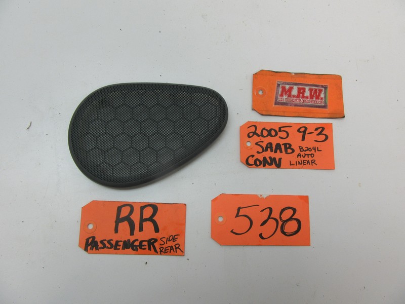 FITS 04-11 SAAB 9-3 CONVERTIBLE RIGHT REAR SPEAKER TRIM COVER RR RH R BACK SIDE