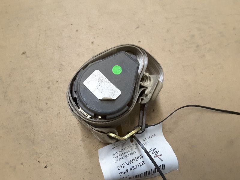 2003 BEETLE Seat Belt Assembly, Rear 123381