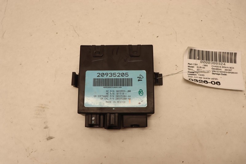 2007-2014 CHEVY SUBURBAN 1500 REAR DOOR LIFTGATE POWER CONTROL MODULE UNIT OEM