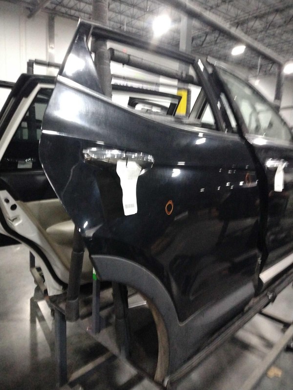 2016 Hyundai Santa Fe Rear Right Door Black, Used, 128k Miles, OEM Part