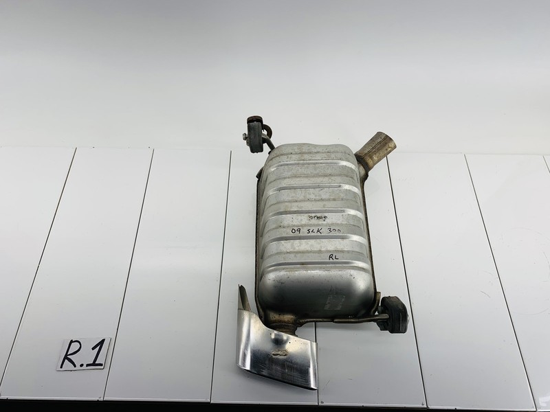 09-11 MERCEDES BENZ SLK300 3.0L V6 GAS ENGINE REAR LEFT EXHAUST MUFFLER OEM