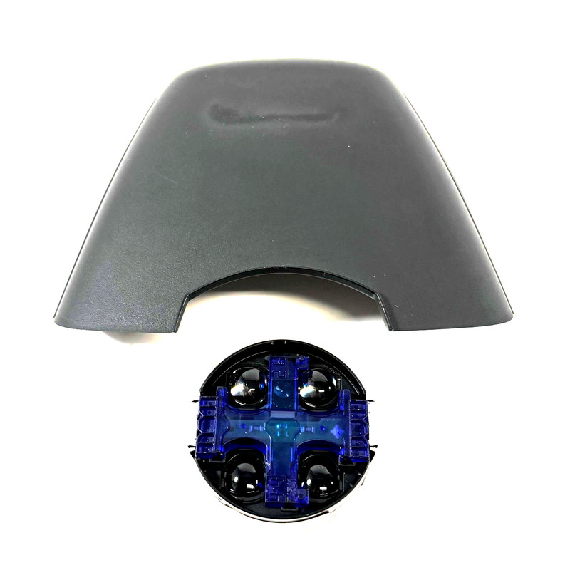 📌 10-13 MERCEDES E350 INTERIOR REAR VIEW MIRROR COVER BLACK W/ RAIN SENCOR OEM