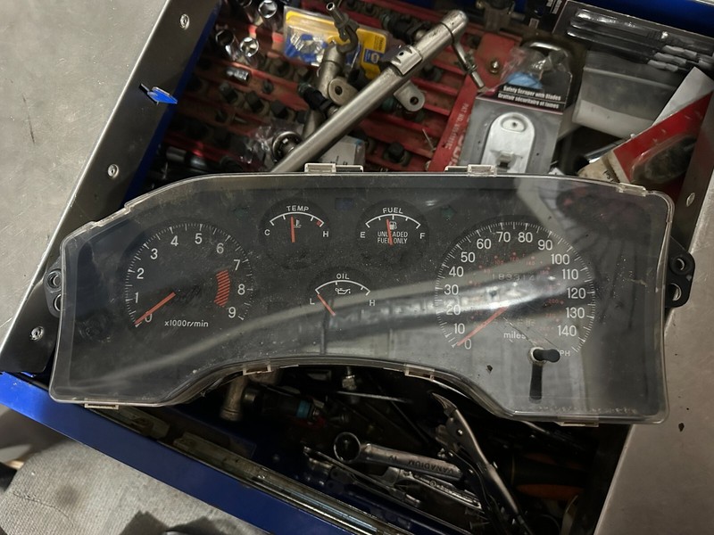 91-94 ECLIPSE TALON 2.0 N/T NT 4G63 INSTRUMENT SPEEDOMETER GAUGE CLUSTER 183K 1G