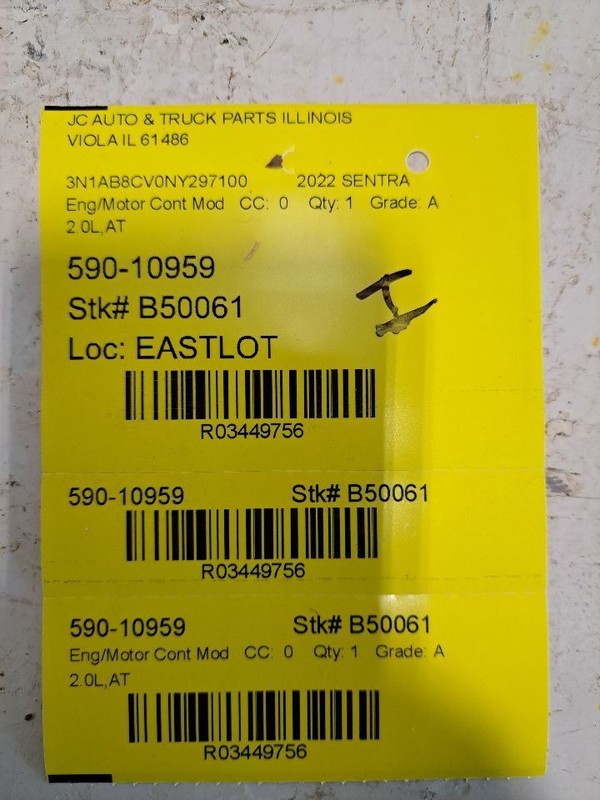 Engine ECM Electronic Control Module 2.0L Fits 20-23 SENTRA 3449756