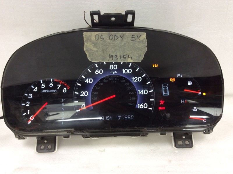 06 2006 Odyssey EX AT Instrument Cluster Speedo Tacho Meter Gauges 193k Used OEM