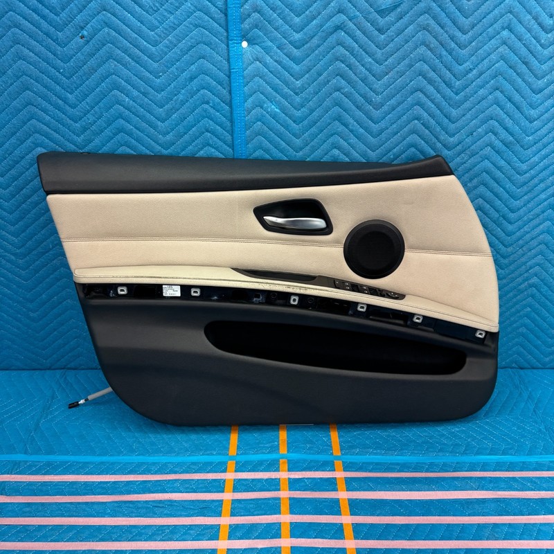 2006–2011 BMW 335i E90 Front Left Driver Door Panel Dakota Oyster LCCX OEM