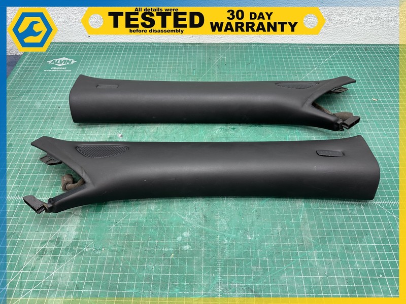 06-12 BENTLEY Flying Spur FRONT LEFT RIGHT A-PILLAR TRIM COVER PAIR OEM