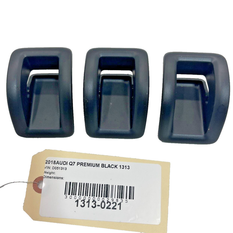 17-2023 AUDI Q7 REAR CHILD SEAT SAFETY LATCH TRIM W/O COVER LOWER GUIDE SET OEM