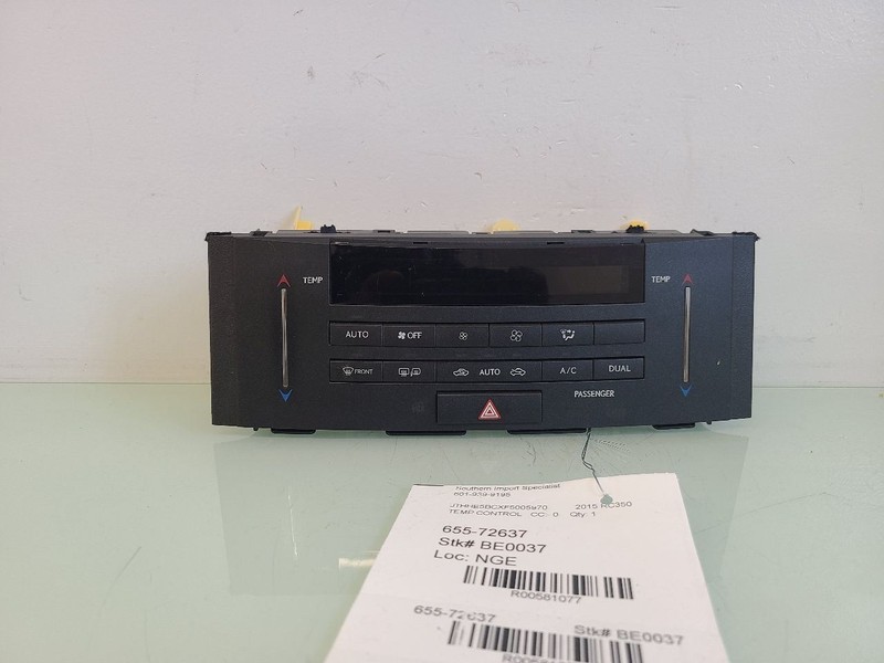 Temperature Control Fits 15-17 LEXUS RC F 581077