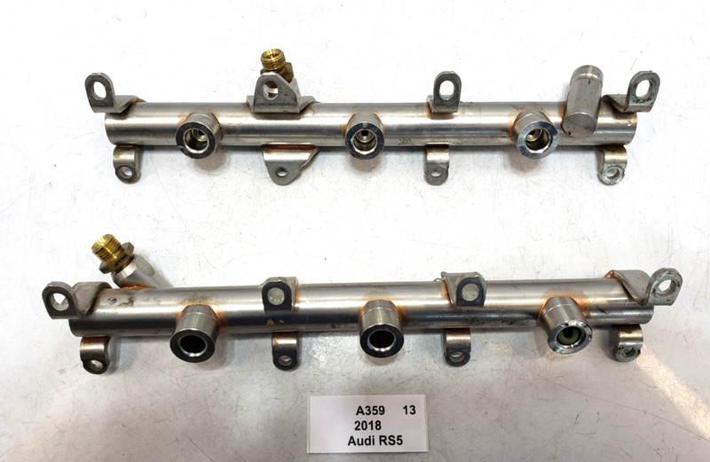 ✅ 2018-2024 OEM Audi RS5 S5 2.9L Left Right Engine Fuel Injection Rail Line SET