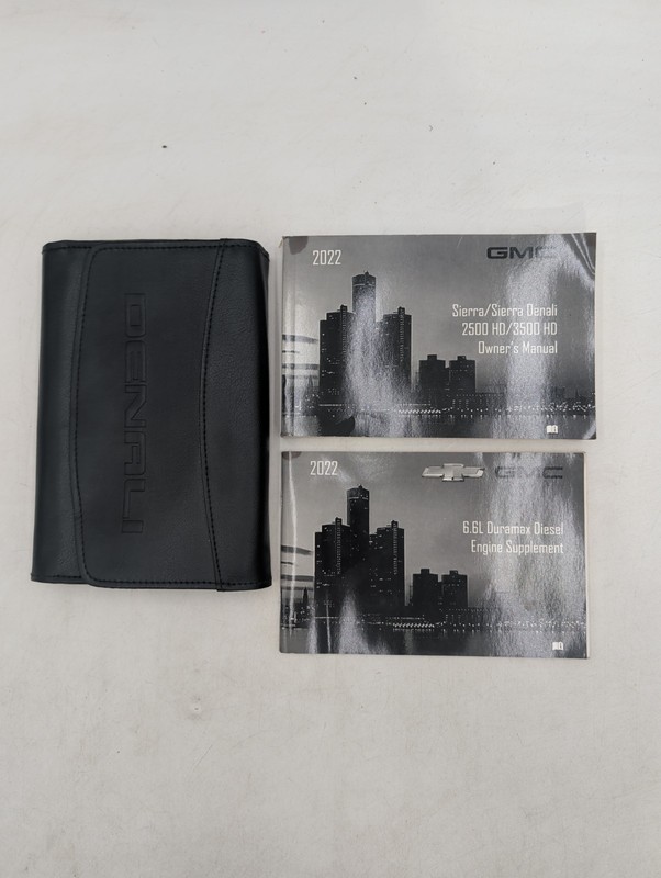 2022 GMC SIERRA/SIERRA DENALI 2500HD / 3500HD Owners Manual Set w/DIESEL & Case