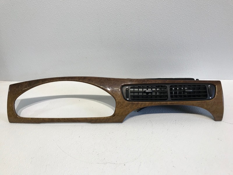 02 Jaguar X-Type Dashboard Instrument Gauge Cluster Bezel Trim Wood OEM
