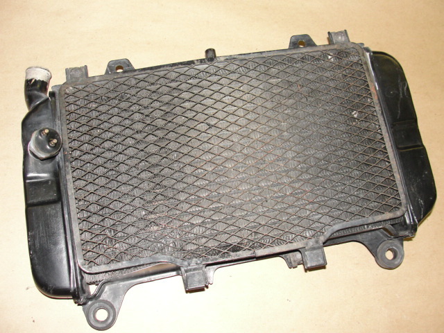99 KAWASAKI ZX 600 E RADIATOR WITH TEMP SENSOR GUARD SCREEN TEMPERATURE ZX600